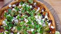 Taco Pizza Al Pastor with Tomatillo Salsa Taco Pizza Al Pastor with Tomatillo Salsa