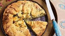 Borek: dill, mint, spinach and goats' cheese pie Borek: dill, mint, spinach and goats' cheese pie
