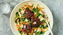 Greek Oregano Lamb Rissoles with Leeks, White Beans & Feta Greek Oregano Lamb Rissoles with Leeks, White Beans & Feta