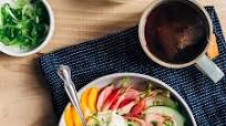 Savory Yogurt Bowl with Sliced Veggies and Fried Mustard Seeds Savory Yogurt Bowl with Sliced Veggies and Fried Mustard Seeds