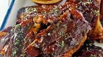 Slow Cooker Pork Ribs with Bourbon BBQ Sauce Slow Cooker Pork Ribs with Bourbon BBQ Sauce