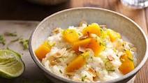 Slow-cooked mango rice pudding Slow-cooked mango rice pudding