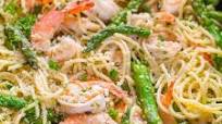 Shrimp Scampi Pasta with Asparagus Shrimp Scampi Pasta with Asparagus
