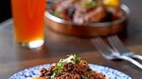 Beef dripping keema naan Beef dripping keema naan