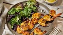 Grilled Shrimp Skewers With Ginger and Turmeric Grilled Shrimp Skewers With Ginger and Turmeric