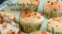 Eggless Vanilla Muffins with condensed milk | Eggless Vanilla Cupcake recipe | Eggless Tutti Frutti Muffins Eggless Vanilla Muffins with condensed milk | Eggless Vanilla Cupcake recipe | Eggless Tutti Frutti Muffins