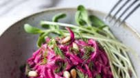 Beet Noodles with Yogurt and Dill Beet Noodles with Yogurt and Dill