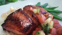 CARAMELIZED SALMON OVER SCENTED JASMINE RICE CARAMELIZED SALMON OVER SCENTED JASMINE RICE