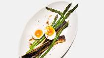 Blackened Leeks with Asparagus and Boiled Eggs Blackened Leeks with Asparagus and Boiled Eggs