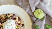 3 Bean Salad with Cilantro Yogurt Sauce 3 Bean Salad with Cilantro Yogurt Sauce