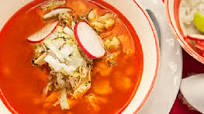 Chicken Pozole with Avocado and Lime Chicken Pozole with Avocado and Lime
