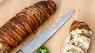 Jalapeño Popper Stuffed Smoked Pork Tenderloin Wrapped in Bacon Jalapeño Popper Stuffed Smoked Pork Tenderloin Wrapped in Bacon