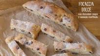Focaccia dolce: con chocolate negro y naranja confitada Focaccia dolce: con chocolate negro y naranja confitada