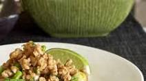 Thai ground chicken with lime and cilantro Thai ground chicken with lime and cilantro