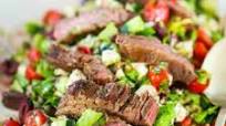 Greek Salad with Grilled Steak Greek Salad with Grilled Steak