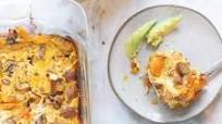 Turkey Sausage Breakfast Casserole with Sweet Potatoes