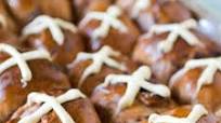 Chocolate Chip Hot Cross Buns Chocolate Chip Hot Cross Buns