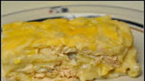 Layered Chicken Enchilada Casserole Layered Chicken Enchilada Casserole