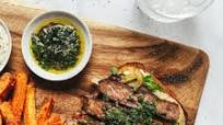 Open-Faced Chimichuri Steak Sandwich Open-Faced Chimichuri Steak Sandwich