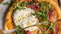 Yellow margherita pizza Yellow margherita pizza