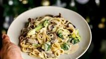 Creamy Beef Broccoli and Portobello Pasta Creamy Beef Broccoli and Portobello Pasta