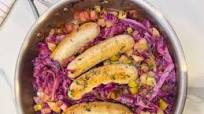 Chicken Sausage with Apples, Sage and Cabbage Chicken Sausage with Apples, Sage and Cabbage