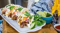 BBQ Brisket Tacos with Sunshine Slaw BBQ Brisket Tacos with Sunshine Slaw