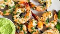 Grilled Cilantro Lime Shrimp with Avocado Lime Dipping Sauce Grilled Cilantro Lime Shrimp with Avocado Lime Dipping Sauce