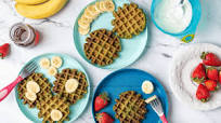 Toddler Spinach Waffles Toddler Spinach Waffles
