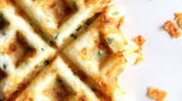 Jalapeno cheddar gluten free eggless waffles Jalapeno cheddar gluten free eggless waffles