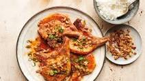 Quick-Broiled Pork Chops With Peanuts and Gochujang Quick-Broiled Pork Chops With Peanuts and Gochujang