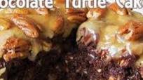 Easy Homemade Chocolate Turtle Cake Easy Homemade Chocolate Turtle Cake
