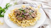 Recipe for dairy-free Beef Stroganoff without sour cream Recipe for dairy-free Beef Stroganoff without sour cream