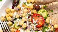 Mediterranean Garbanzo Bean Salad Mediterranean Garbanzo Bean Salad