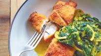 Red Lentil-Crusted Grouper With Saag Recipe Red Lentil-Crusted Grouper With Saag Recipe