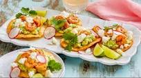 Shrimp Tostada with Feta Shrimp Tostada with Feta