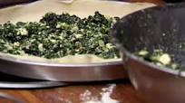 Spinach and feta pie (spanakopita) Spinach and feta pie (spanakopita)
