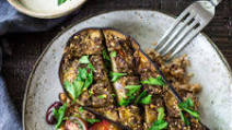 Zaatar Roasted Eggplant Zaatar Roasted Eggplant