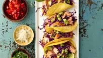 Grilled Salmon Tacos with Chunky Guacamole Grilled Salmon Tacos with Chunky Guacamole
