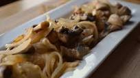 Warm Hummus With Caramelized Onion and Mushrooms Warm Hummus With Caramelized Onion and Mushrooms