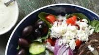 Greek Salad Bowls with Spiced Lamb Burgers Greek Salad Bowls with Spiced Lamb Burgers