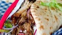 Pork Gyros with Tzatziki and Sweet Chili Sauce Pork Gyros with Tzatziki and Sweet Chili Sauce