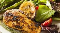 Lemon Chicken Breasts with Salad & Asparagus Lemon Chicken Breasts with Salad & Asparagus