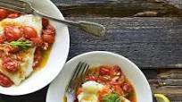 Pan Seared Cod with Tomato Garlic Sauce Pan Seared Cod with Tomato Garlic Sauce