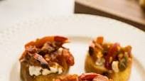 Red Pepper Bruschetta with Goat Cheese Red Pepper Bruschetta with Goat Cheese