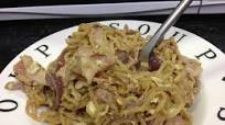 How to make egg fried bacon noodles How to make egg fried bacon noodles