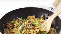 Minced soy pork with rice noodles Minced soy pork with rice noodles