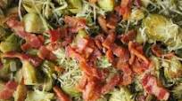 Bacon + Vinegar Braised Brussels Sprouts Bacon + Vinegar Braised Brussels Sprouts