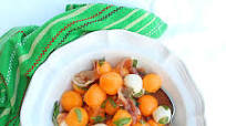 Cantaloupe Caprese Salad Cantaloupe Caprese Salad
