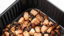 Air Fryer Pork Chop Bites with Mushrooms Air Fryer Pork Chop Bites with Mushrooms